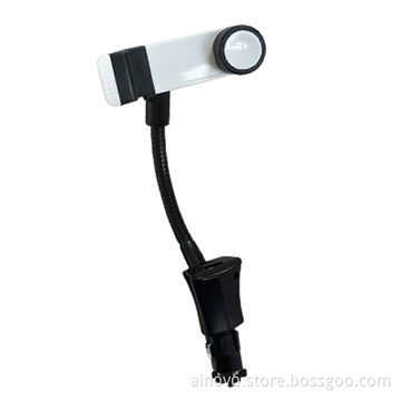 Car holder with charger for mobile phone, adjustable neck, cheap